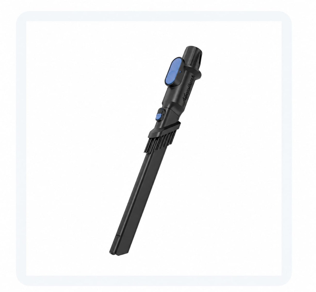 AeroClean Cordless Vacuum Cleaner and its included accessories